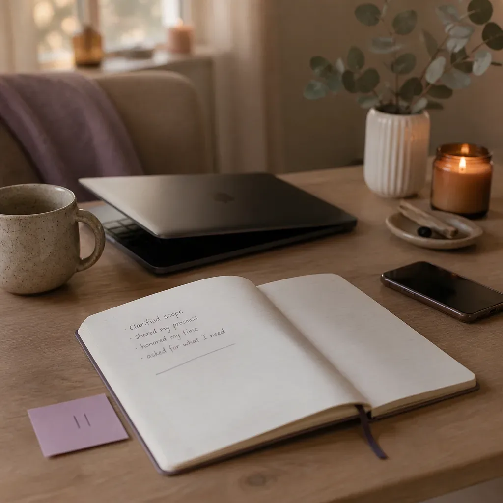 Notebook notes after a salary negotiation call