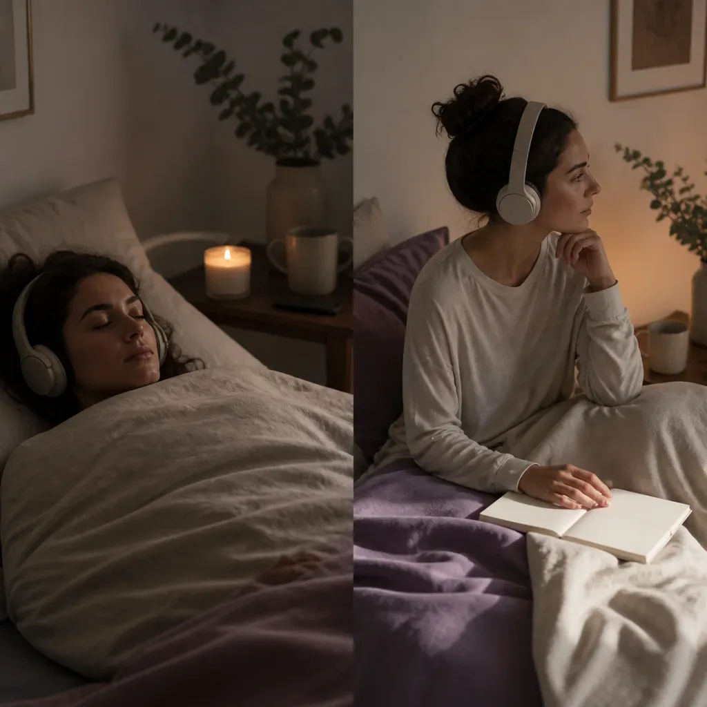 Two quiet ways of listening before sleep
